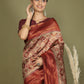 Shree Shyam Fashion Lichi Silk Cream Saree