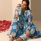 Pomcha Jaipur Blue Gul Fiza Anarkali Set | Swadesiicart