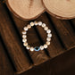 NVR Women & Men Cream-colored Evil Eye Elasticated Rakhi With Roli Chawal - Swadesiicart