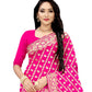 Vamika Weaving Banarasi Jacquard Saree - Pink | Swadesiicart
