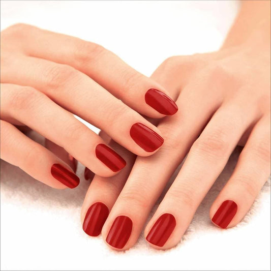 Lakme 9 To 5 Primer + Gloss Nail Colour - Cherry Red - Limited Time Offer - Swadesiicart