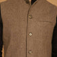 Even Apparels Pure Wool Nehru Jacket - Beige | Swadesiicart