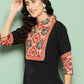 Ahalyaa Women's Traditional wear Kurta Set - Black | Swadesiicart