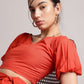 Zaccai Women's Rust Poplin Solid Co-Ords - Swadesiicart