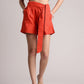 Zaccai Women's Rust Poplin Solid Co-Ords - Swadesiicart