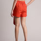 Zaccai Women's Rust Poplin Solid Co-Ords - Swadesiicart