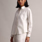 Zaccai Women's White Poplin Solid Co-Ords - Swadesiicart