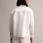Zaccai Women's White Poplin Solid Co-Ords - Swadesiicart