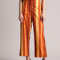 Zaccai Women's Brown Poplin Striped Co-Ords - Swadesiicart