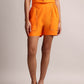 Zaccai Women's Orange Poplin Solid Co-Ords - Swadesiicart