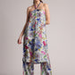 Zaccai Women's Multi Muslin Floral Co-Ords - Swadesiicart