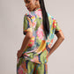Zaccai Women's Multi Muslin Tropical Co-Ords - Swadesiicart