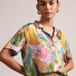 Zaccai Women's Multi Muslin Tropical Co-Ords - Swadesiicart