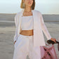 Zaccai Women's White Cambric Schiffli Co-Ords - Swadesiicart