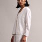 Zaccai Women's White Cambric Schiffli Co-Ords - Swadesiicart