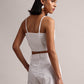 Zaccai Women's White Cambric Schiffli Co-Ords - Swadesiicart