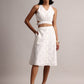 Zaccai Women's White Cambric Schiffli Co-Ords - Swadesiicart