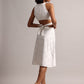 Zaccai Women's White Cambric Schiffli Co-Ords - Swadesiicart