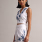 Zaccai Women's White Cambric Embroidered Co-Ords - Swadesiicart