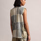 Zaccai Women's Grey Linen Striped Co-Ords - Swadesiicart
