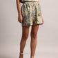 Zaccai Women's Grey Linen Striped Co-Ords - Swadesiicart