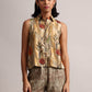 Zaccai Women's Yellow Linen Floral Co-Ords - Swadesiicart