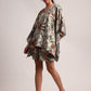 Zaccai Women's Grey Cotton Linen Floral Co-Ords - Swadesiicart
