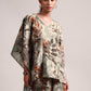 Zaccai Women's Grey Cotton Linen Floral Co-Ords - Swadesiicart