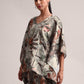 Zaccai Women's Grey Cotton Linen Floral Co-Ords - Swadesiicart