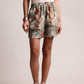Zaccai Women's Grey Cotton Linen Floral Co-Ords - Swadesiicart