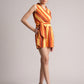 Zaccai Women's Rust Poplin Striped Jumpsuit - Swadesiicart