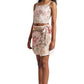 Zaccai Women's Beige Organza Floral Co-ord Set - Swadesiicart