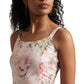 Zaccai Women's Beige Organza Floral Co-ord Set - Swadesiicart