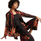 Zaccai Women's Black Organza Abstract Co-ord Set - Swadesiicart