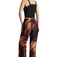 Zaccai Women's Black Organza Abstract Co-ord Set - Swadesiicart