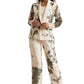 Zaccai Women's Cream Organza Floral Co-ord Set - Swadesiicart