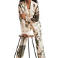 Zaccai Women's Cream Organza Floral Co-ord Set - Swadesiicart