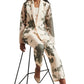 Zaccai Women's Cream Organza Floral Co-ord Set - Swadesiicart