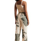 Zaccai Women's Cream Organza Floral Co-ord Set - Swadesiicart