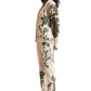 Zaccai Women's Cream Organza Floral Co-ord Set - Swadesiicart