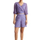 Zaccai Women's Purple Georgette Geometric Co-ord Set - Swadesiicart