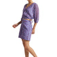 Zaccai Women's Purple Georgette Geometric Co-ord Set - Swadesiicart