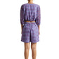 Zaccai Women's Purple Georgette Geometric Co-ord Set - Swadesiicart