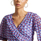 Zaccai Women's Purple Georgette Geometric Co-ord Set - Swadesiicart