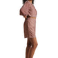 Zaccai Women's Brown Georgette Geometric Co-ord Set - Swadesiicart
