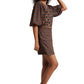 Zaccai Women's Black Georgette Geometric Co-ord Set - Swadesiicart