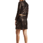 Zaccai Women's Black Poly Elastane Sequined Co-ord Set - Swadesiicart