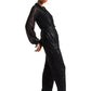 Zaccai Women's Black Poly Elastane Sequined Jumpsuit - Swadesiicart