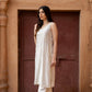 Zibaa Ivory Muslin Chikankari Co-ord Set - Swadesiicart