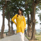 Zibaa Modal Mustard Yellow Short Chikankari Kurti - Swadesiicart